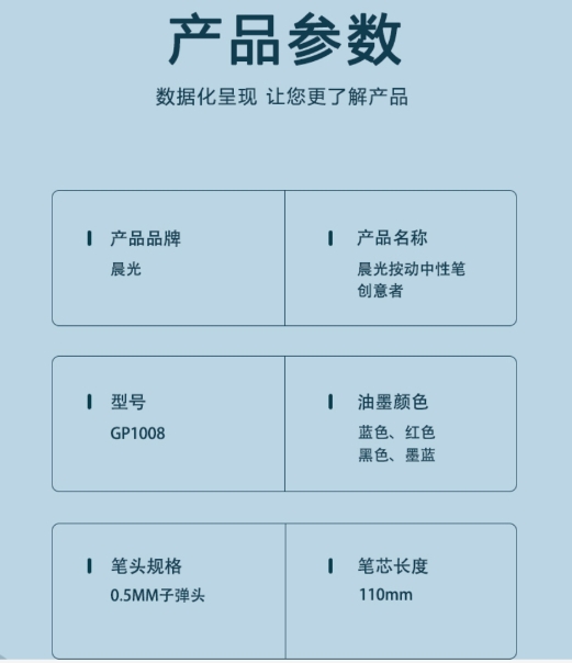 GP1008 创意者中性笔 0.5mm子弹头 按动中性笔签字笔 1.jpg