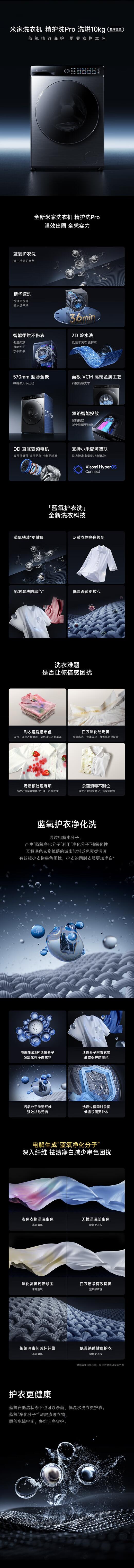 米家小米10公斤精护洗Pro滚筒全自动洗烘一体洗衣机 超薄机身超大桶径.jpg